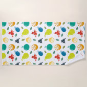 Fruitpatroon, Plum, Sinaasappel, Citroen, Pear, Ap Strandlaken (Voorkant)