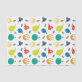 Fruitpatroon, Plum, Sinaasappel, Citroen, Pear, Ap Tissuepapier (Voorkant)