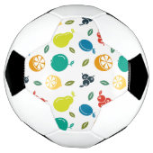 Fruitpatroon, Plum, Sinaasappel, Citroen, Pear, Ap Voetbal (Gedraaid)