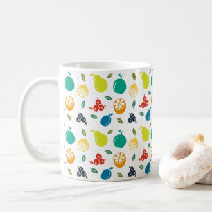 Fruitpatroon, Pruim, Sinaasappel, Citroen, Peer, A Koffiemok