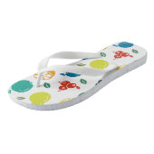 Fruitpatroon, Pruim, Sinaasappel, Citroen, Peer, A Teenslippers (Schuin)