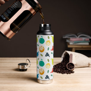 Fruitpatroon, Pruim, Sinaasappel, Citroen, Peer, A Waterfles