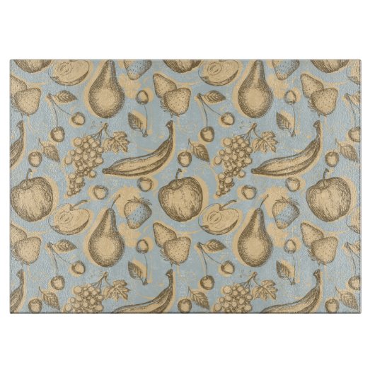  fruitpatroon snijplank (Voorkant)