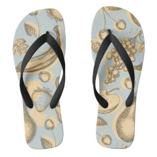 fruitpatroon teenslippers