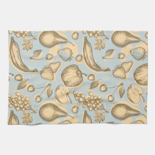  fruitpatroon theedoek (Horizontaal)