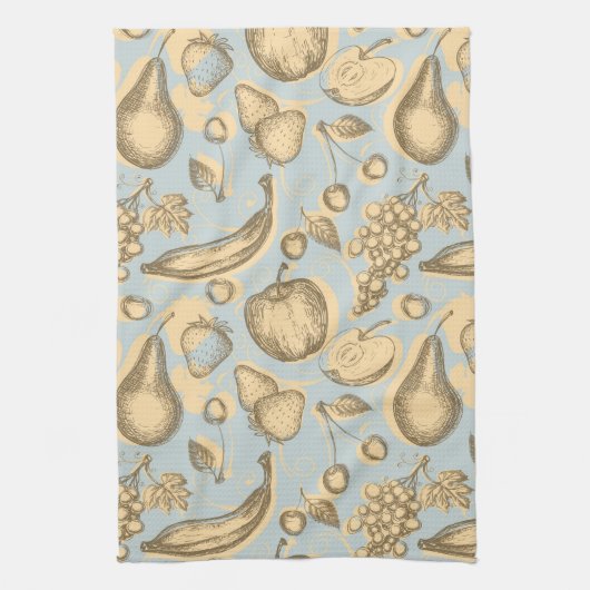  fruitpatroon theedoek (Verticaal)