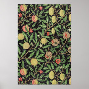 Fruitpatroon van William Morris (1862) Poster