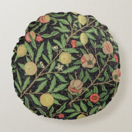 Fruitpatroon van William Morris (1862)  Rond Kussen