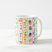 Fruitpatroon Voedsel Zomer Elegant Stijlvol Koffiemok (Voorkant rechts)