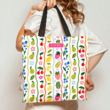 Fruitpatroon Voedsel Zomer Elegant Stijlvol