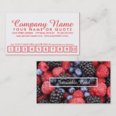 fruitprogramma voor loyaliteit klantenkaartje (Voorkant / Achterkant)