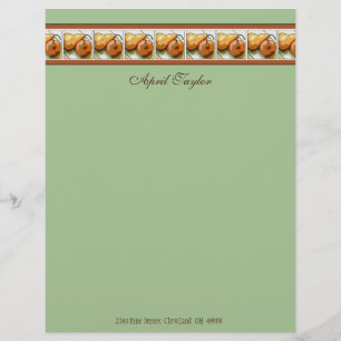 Fruitrecepten voor Pear Lovers Paper Custom Briefhoofd
