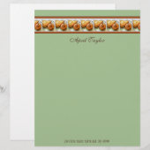 Fruitrecepten voor Pear Lovers Paper Custom Briefhoofd (Voorkant / Achterkant)