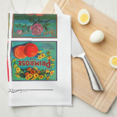 fruitreclamelabel Land Theedoek (Quarter Fold)