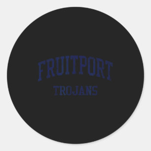 Fruitrt Middelbare School Hs Fruitrt Mi Vintage Sr Ronde Sticker