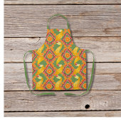 Fruits and zest green apron schort