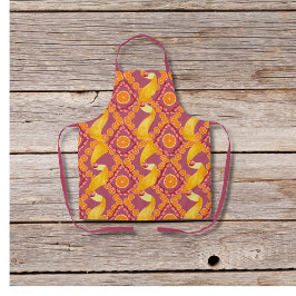 Fruits and zest rose pink apron schort