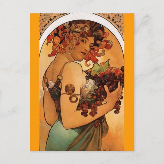 Fruits - Art Nouveau - Briefkaart (Voorkant)