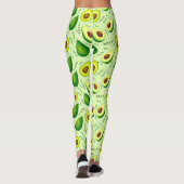Fruits Background Avocado Pattern Leggings (Achterkant)