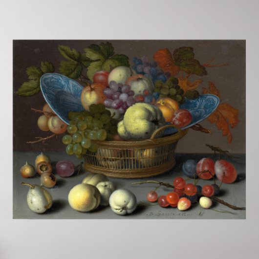 Fruits - Balthasar van der Ast Fine Art Poster (Voorkant)