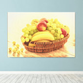 "Fruits Basket" Cute Photo. Bestel nu Canvas Afdruk (Insitu (Houten vloer))