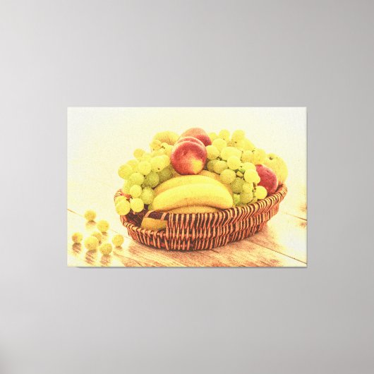 "Fruits Basket" Cute Photo. Bestel nu Canvas Afdruk (Voorkant)