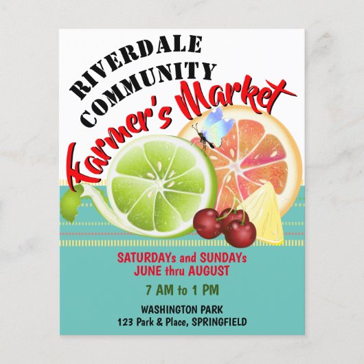 Fruits Farmers Market Flyer (Voorkant)