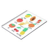 Fruits Flash Kaarten Korean Fruity Fun Food Art Notitieboek (Linkerzijde)