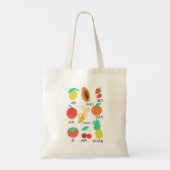 Fruits Flash Kaarten Korean Fruity Fun Food Art Tote Bag (Achterkant)