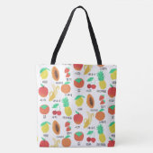 Fruits Flash Kaarten Korean Language Fruity Food Tote Bag (Voorkant)