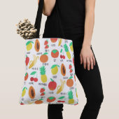 Fruits Flash Kaarten Korean Language Fruity Food Tote Bag (Dichtbij)