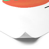 Fruits Flash-kaarten Korean Language Fruity Fun Poster (Hoek)