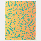 Fruits Fleece Deken (Voorkant)