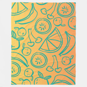 Fruits Fleece Deken