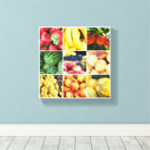 Fruits - foto van de sjabloon canvas afdruk (Insitu (Houten vloer))