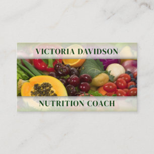 Fruits & groenten Heally Life/Nutritionist Card Visitekaartje