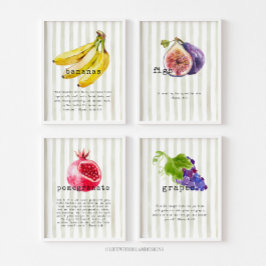 Fruits mentioned in the Quran 8x10 Print Set