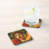 Fruits of Expression – A Surreal Portrait Bier Onderzetter (Rechterzijde)