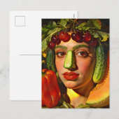 Fruits of Expression – A Surreal Portrait Feestdagenkaart (Voorkant / Achterkant)