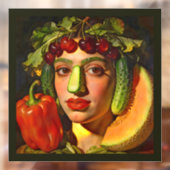 Fruits of Expression – A Surreal Portrait Raamsticker (Vel 2)