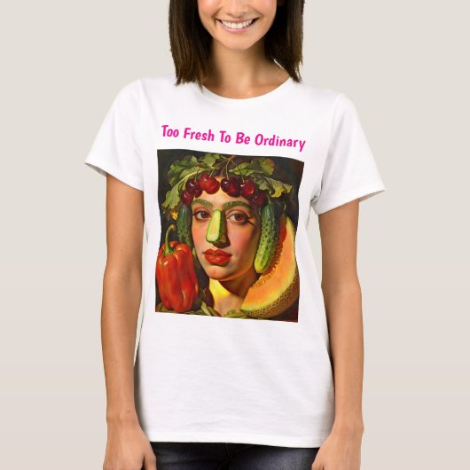 Fruits of Expression – A Surreal Portrait T-shirt (Voorkant)