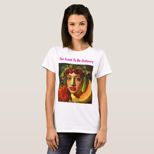 Fruits of Expression – A Surreal Portrait T-shirt (Voorkant volledig)