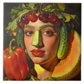 Fruits of Expression – A Surreal Portrait Tegeltje (Voorkant)