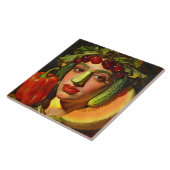 Fruits of Expression – A Surreal Portrait Tegeltje (Zijkant)