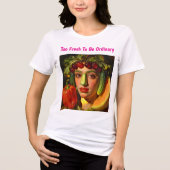 Fruits of Expression – A Surreal Portrait Tri-Blend Shirt (Voorkant)