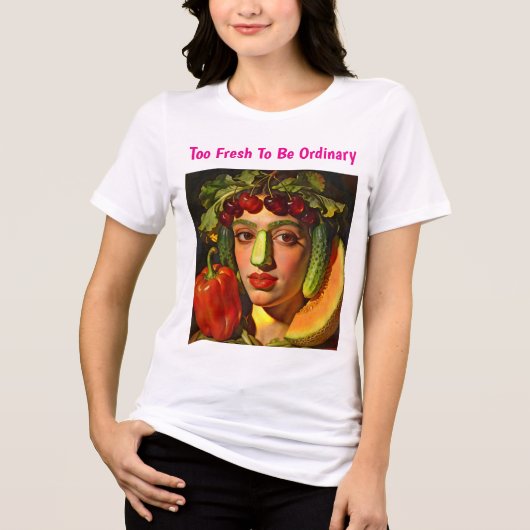 Fruits of Expression – A Surreal Portrait Tri-Blend Shirt (Voorkant)