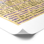 Fruits of the Heilige Geest Poster with Verses (Hoek)