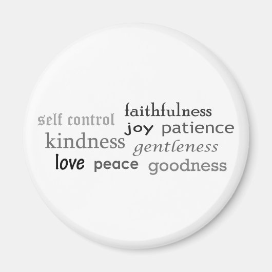 Fruits of the Spirit, Galatians 5:22-23 Magneet (Voorkant)