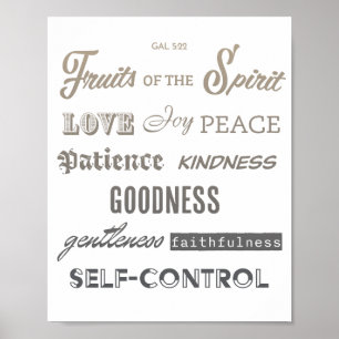 Fruits of the Spirit Poster
