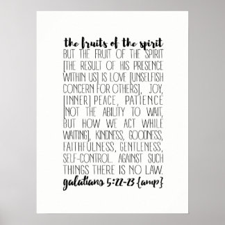 Fruits of the Spirit Poster